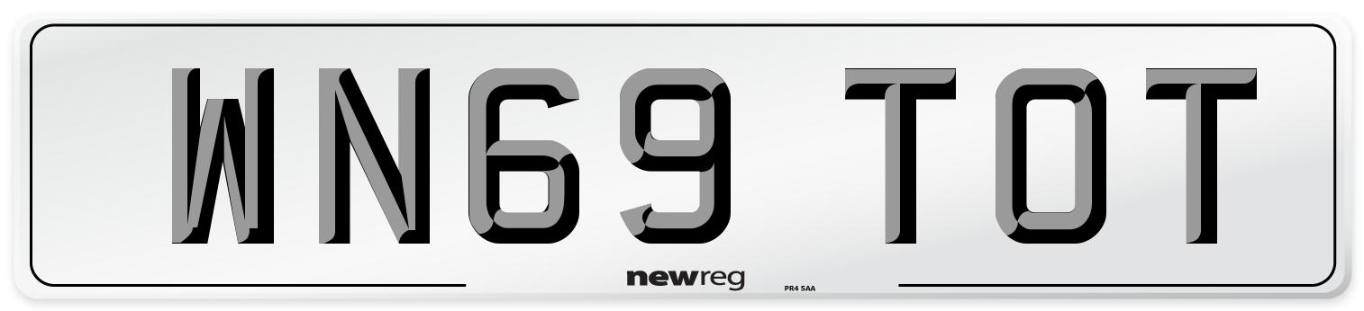WN69 TOT Number Plate from New Reg